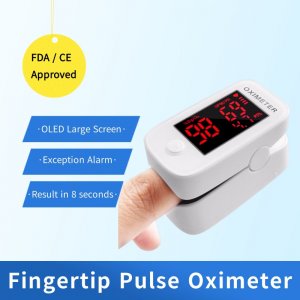 Big Screen LED Blood Oxygen Monitor Finger Pulse Digital Finger Oximeter Oxygen Saturation Meter - China White OLED Screen